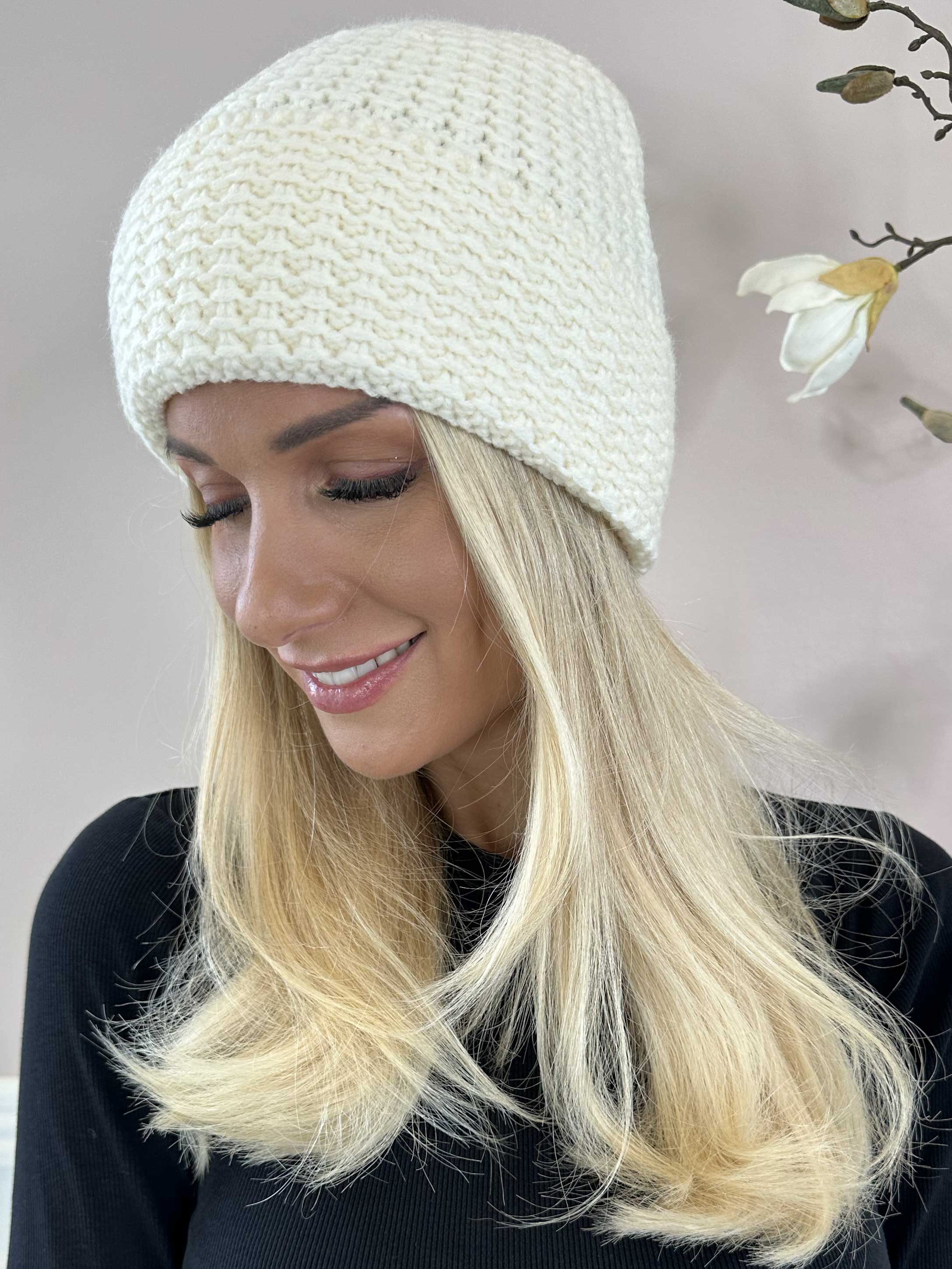 Liliana - Meget blød hue med uld i